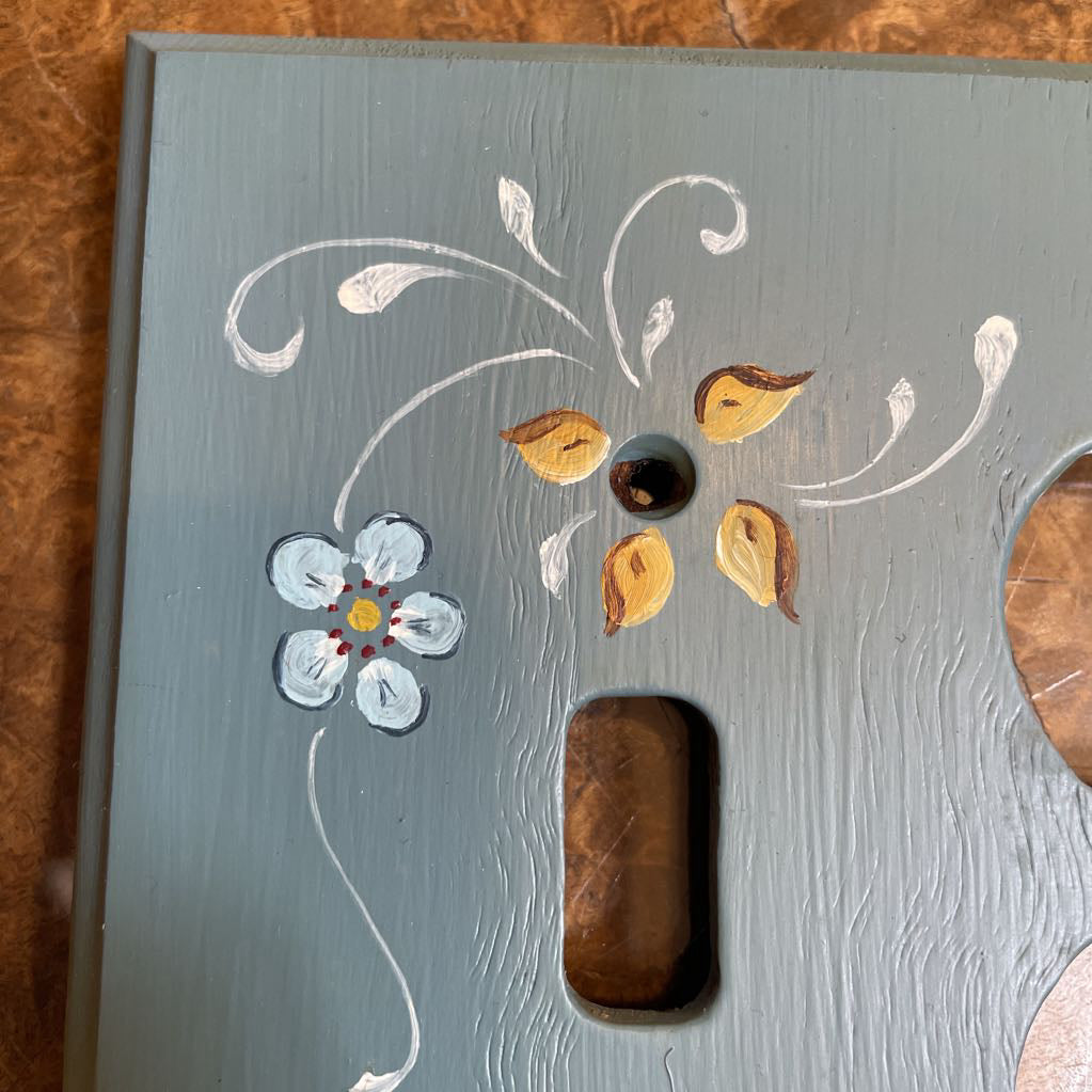 Blue Rosemaling Switch Plate Cover UNIQUE FINDS