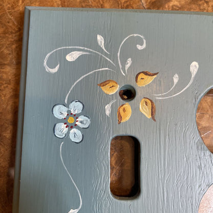 Blue Rosemaling Switch Plate Cover UNIQUE FINDS