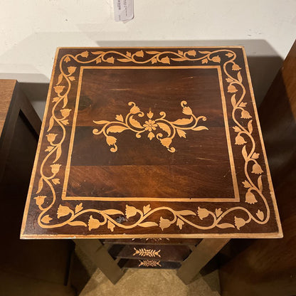 4 Tier wood Display Shelf with Inlay Details