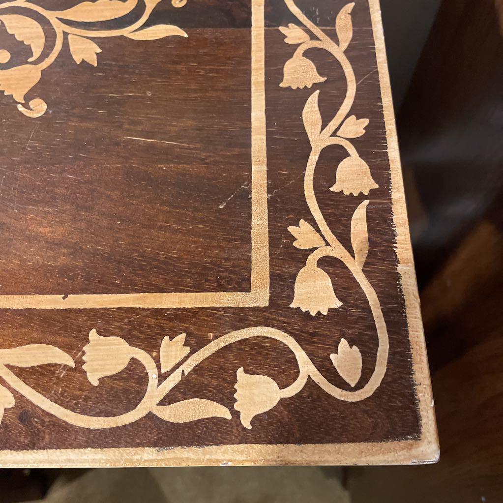 4 Tier wood Display Shelf with Inlay Details