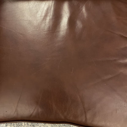 Burgundy Leather Rolled Arm Loveseat U LOVESEATS