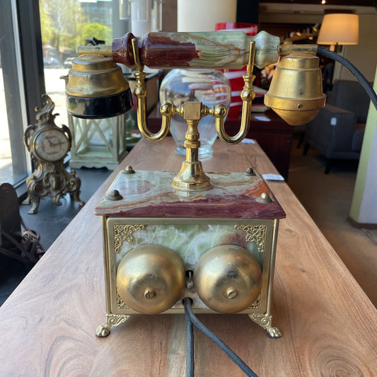 Fancy Vintage Onyx Rotary Phone UNIQUE FINDS