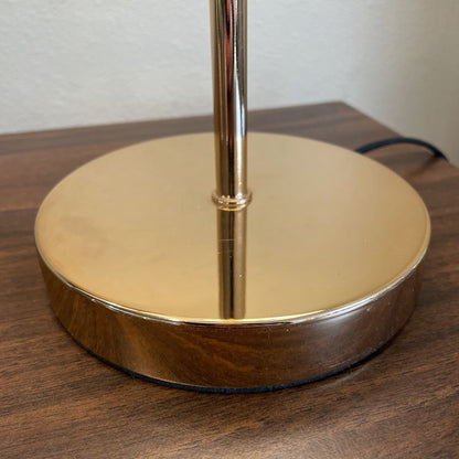 Gold base Small Table Lamp with Barrel Shade