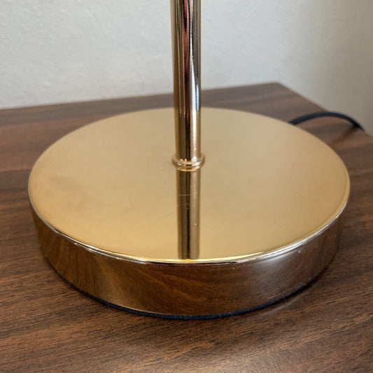 Gold base Small Table Lamp with Barrel Shade
