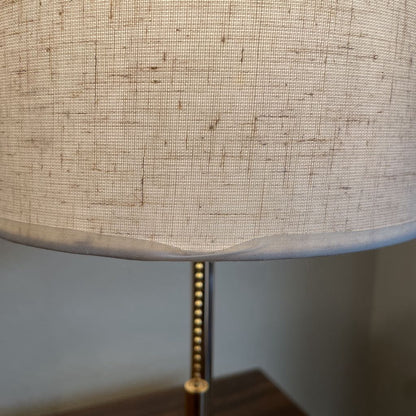 Gold base Small Table Lamp with Barrel Shade