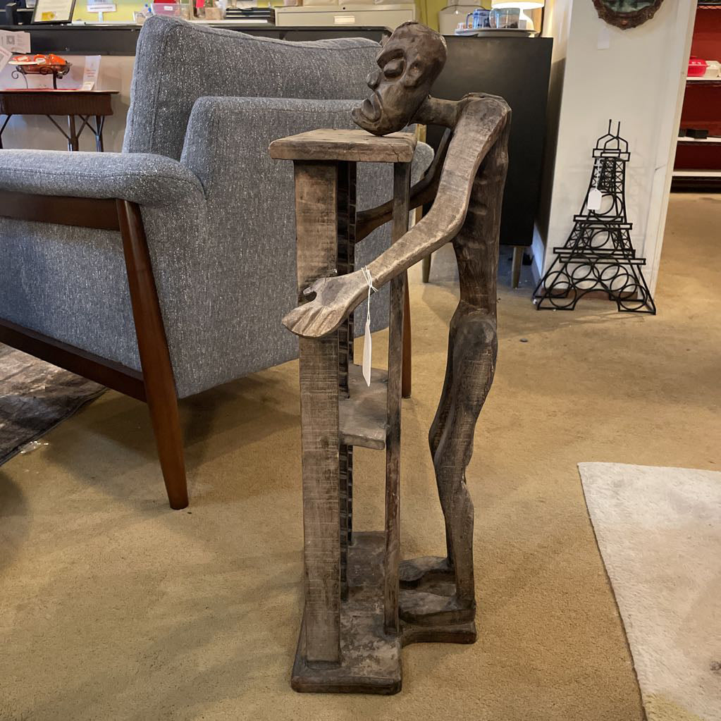 "Slender Man" Wooden CD Storage Rack UNIQUE FINDS