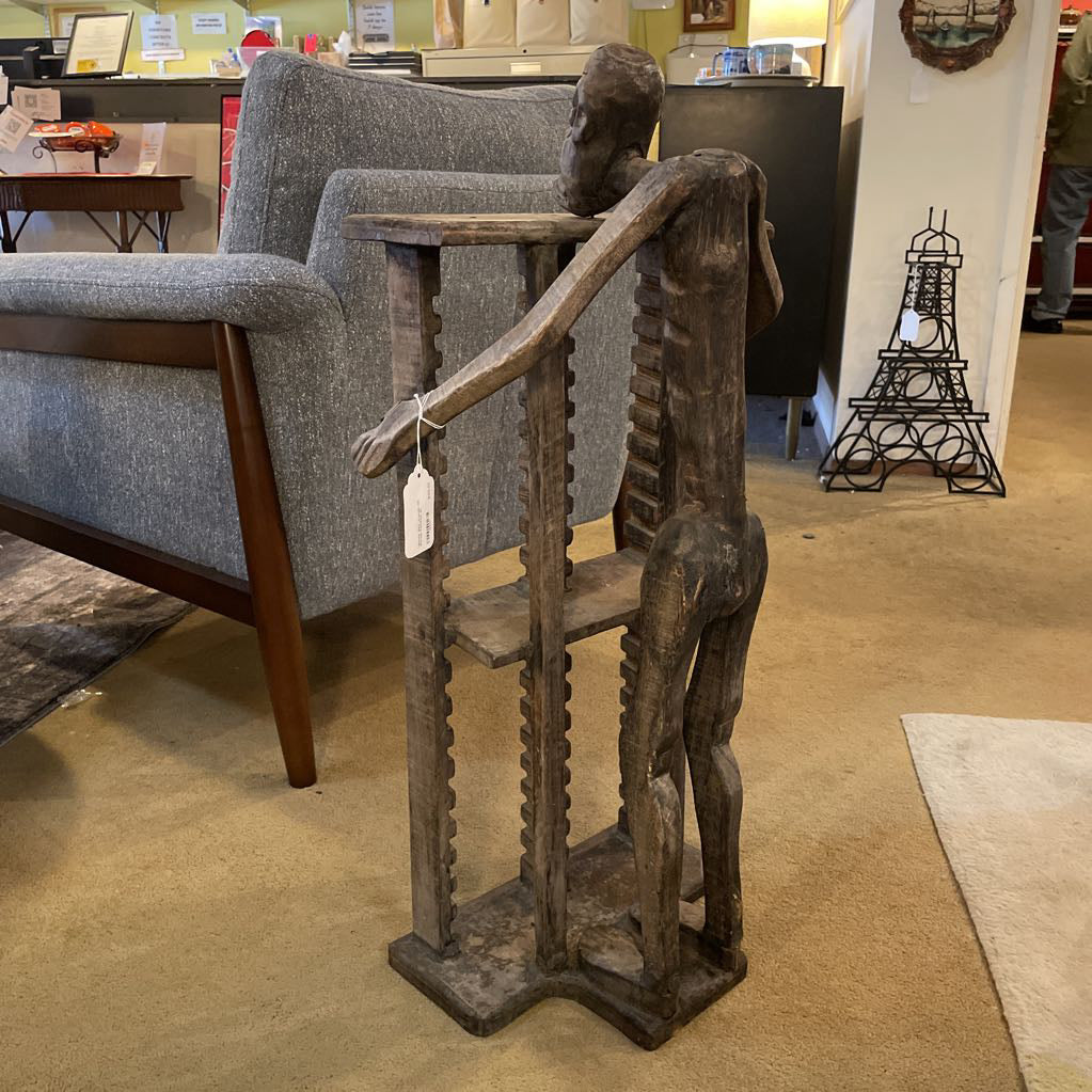 "Slender Man" Wooden CD Storage Rack UNIQUE FINDS