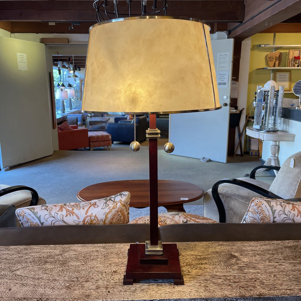 Espresso & Brushed SS Lamp