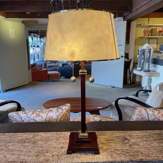 Espresso & Brushed SS Lamp