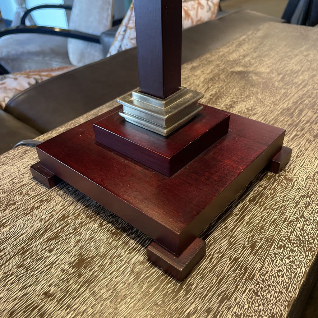 Espresso & Brushed SS Lamp