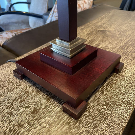 Espresso & Brushed SS Lamp