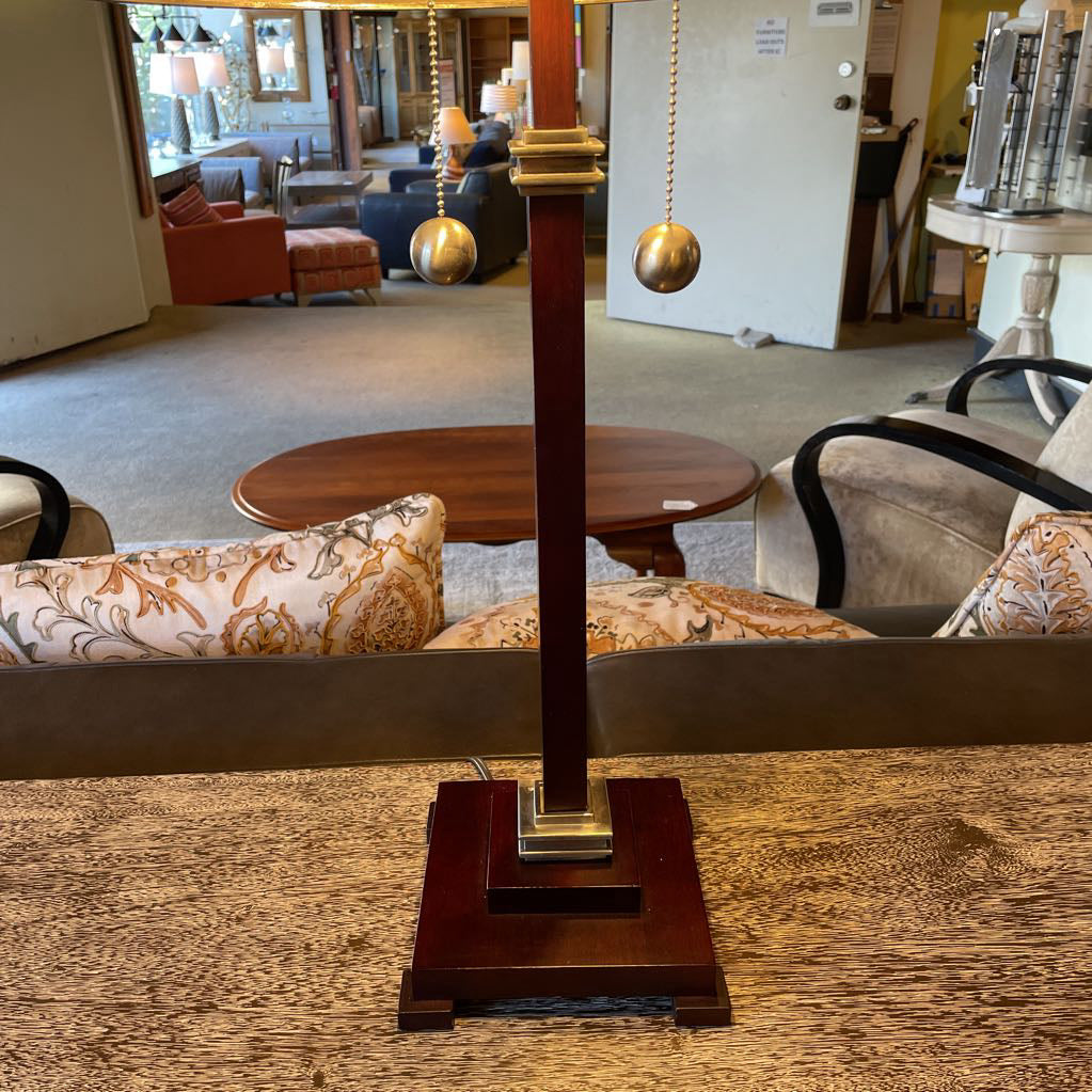 Espresso & Brushed SS Lamp