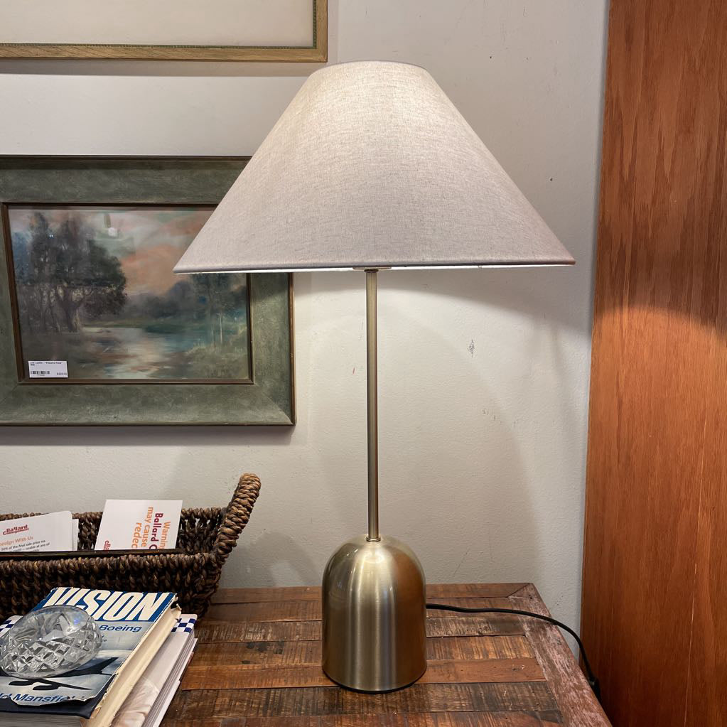 Brass Bottomed Slim Table Lamp Large LAMPS