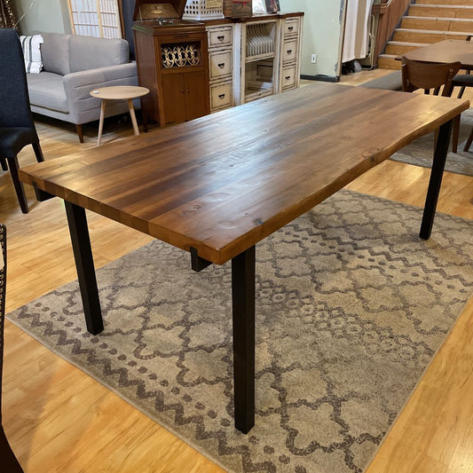 Scan Design Live Edge Industrial Dining Table