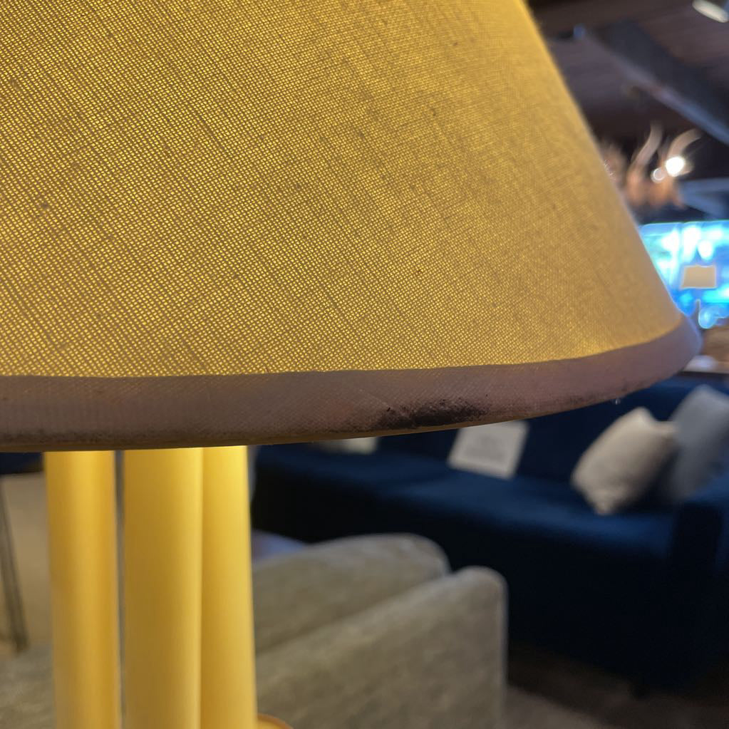 Dual Bulb Brass Dish Table Lamp LAMPS