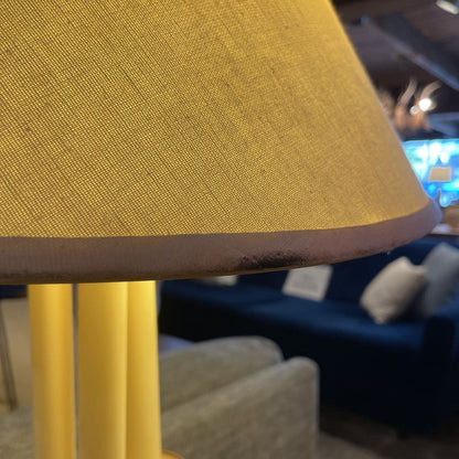 Dual Bulb Brass Dish Table Lamp LAMPS