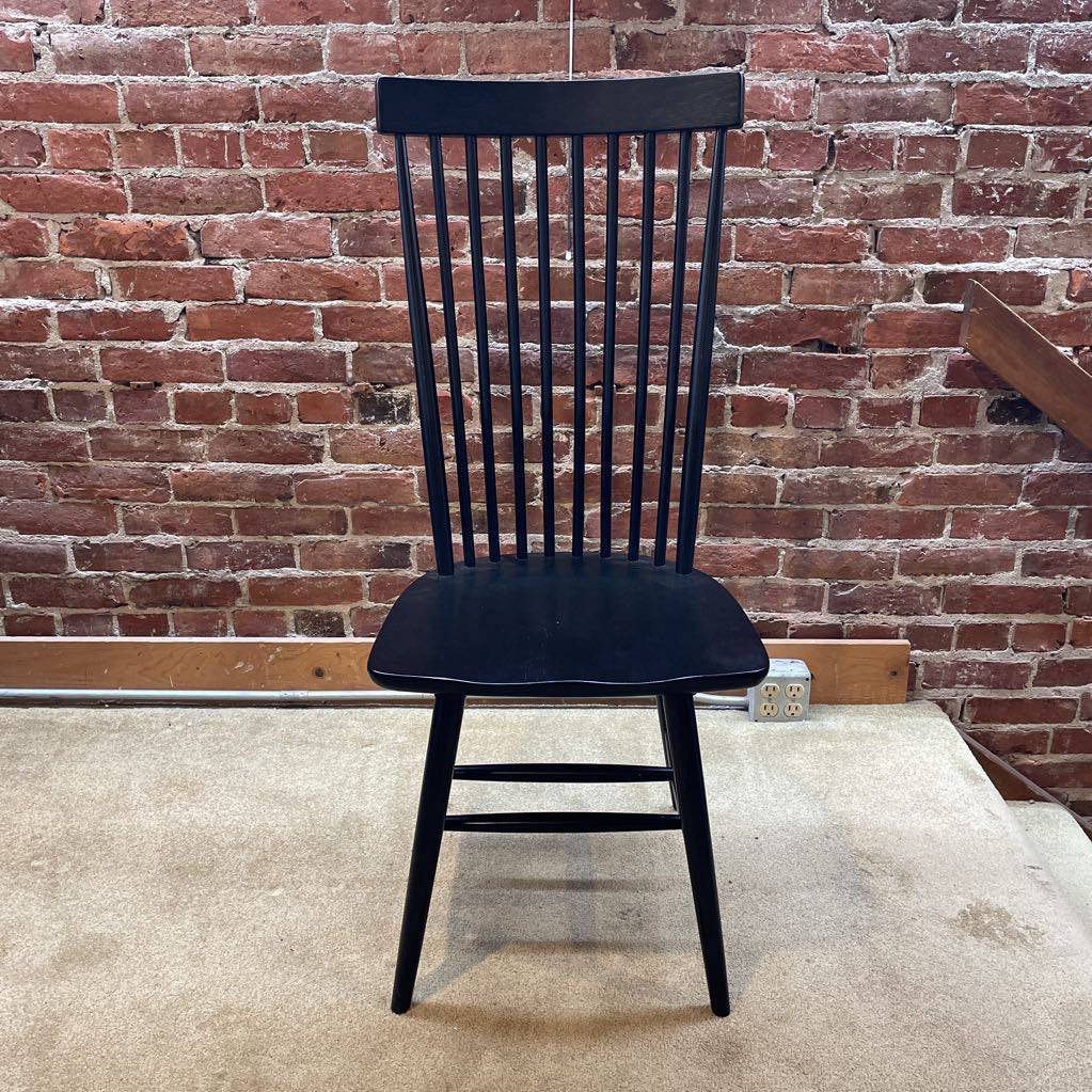 Black Contemporary Windsor Style Dining Chair SET of 4 C DINING CHAIRS
