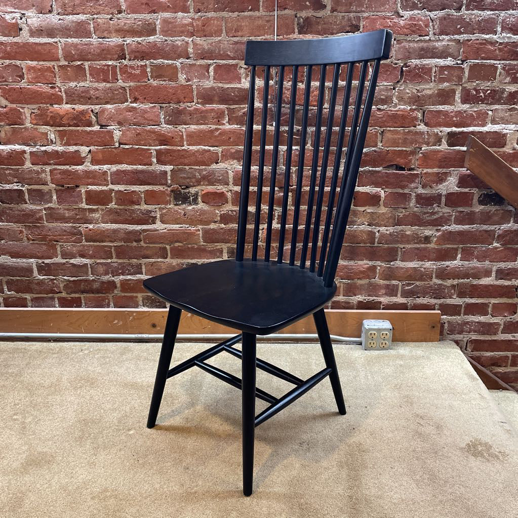 Black Contemporary Windsor Style Dining Chair SET of 4 C DINING CHAIRS