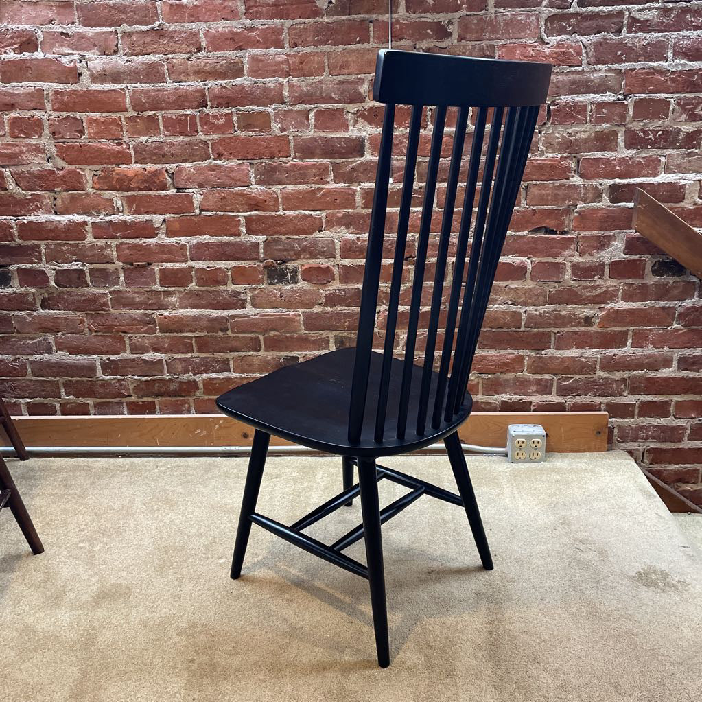 Black Contemporary Windsor Style Dining Chair SET of 4 C DINING CHAIRS