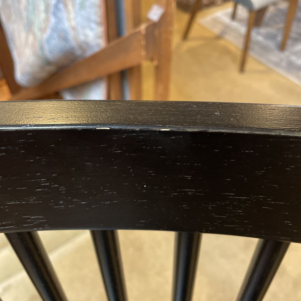 Black Contemporary Windsor Style Dining Chair SET of 4 C DINING CHAIRS