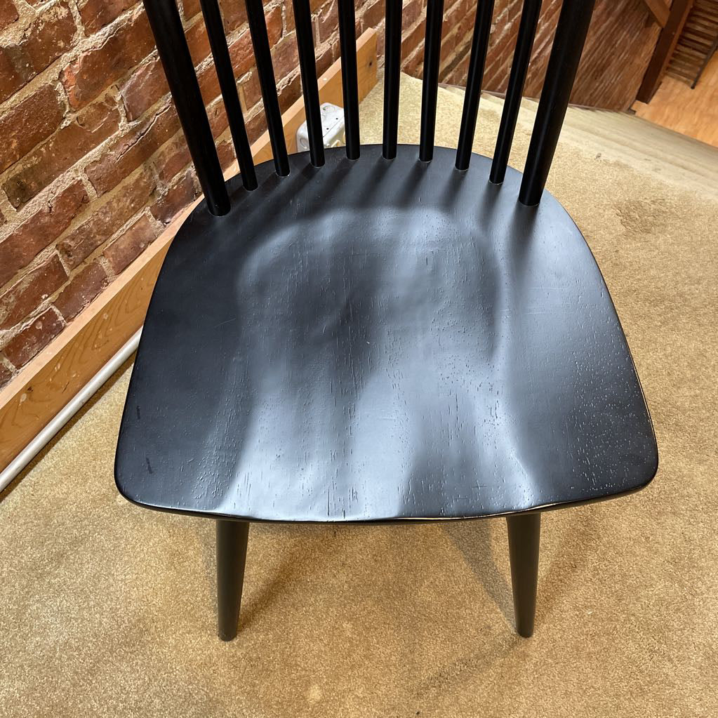 Black Contemporary Windsor Style Dining Chair SET of 4 C DINING CHAIRS