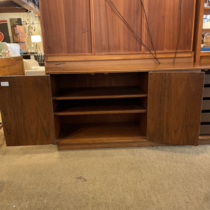 Founders Furniture Co. Walnut Sideboard with Brass Hardware