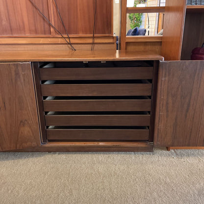 Founders Furniture Co. Walnut Sideboard with Brass Hardware