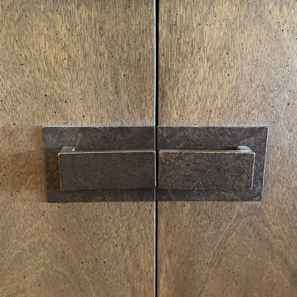 Founders Furniture Co. Walnut Sideboard with Brass Hardware AS IS