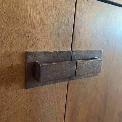 Founders Furniture Co. Walnut Sideboard with Brass Hardware