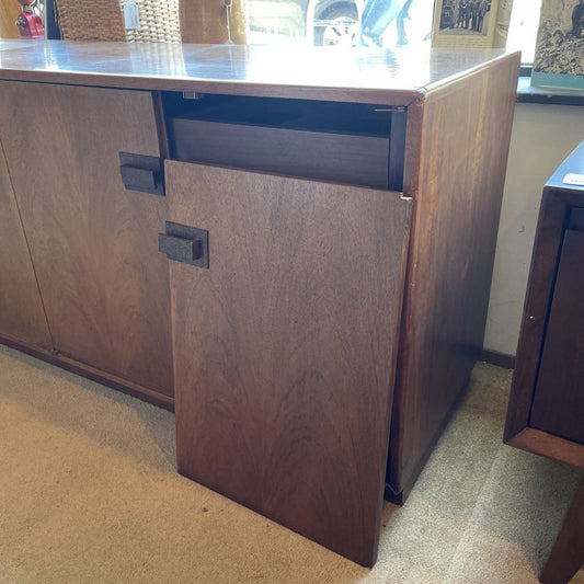 Founders Furniture Co. Walnut Sideboard with Brass Hardware AS IS
