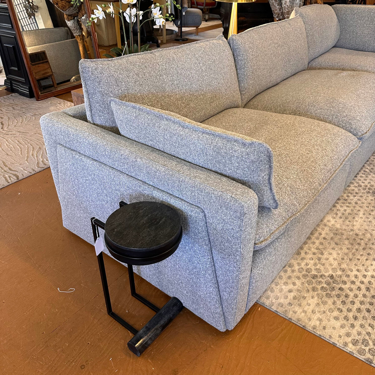Calais Pebble Grey Modular Sectional U SECTIONALS CORNER