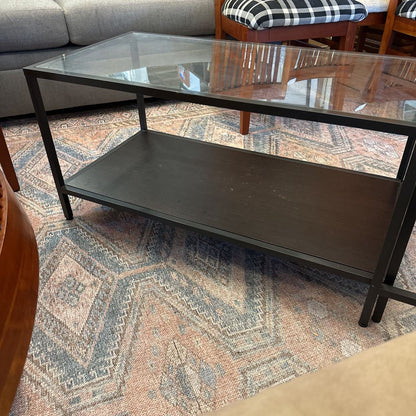 Glass And Steel Nesting Coffee Table C COFFEE TABLES