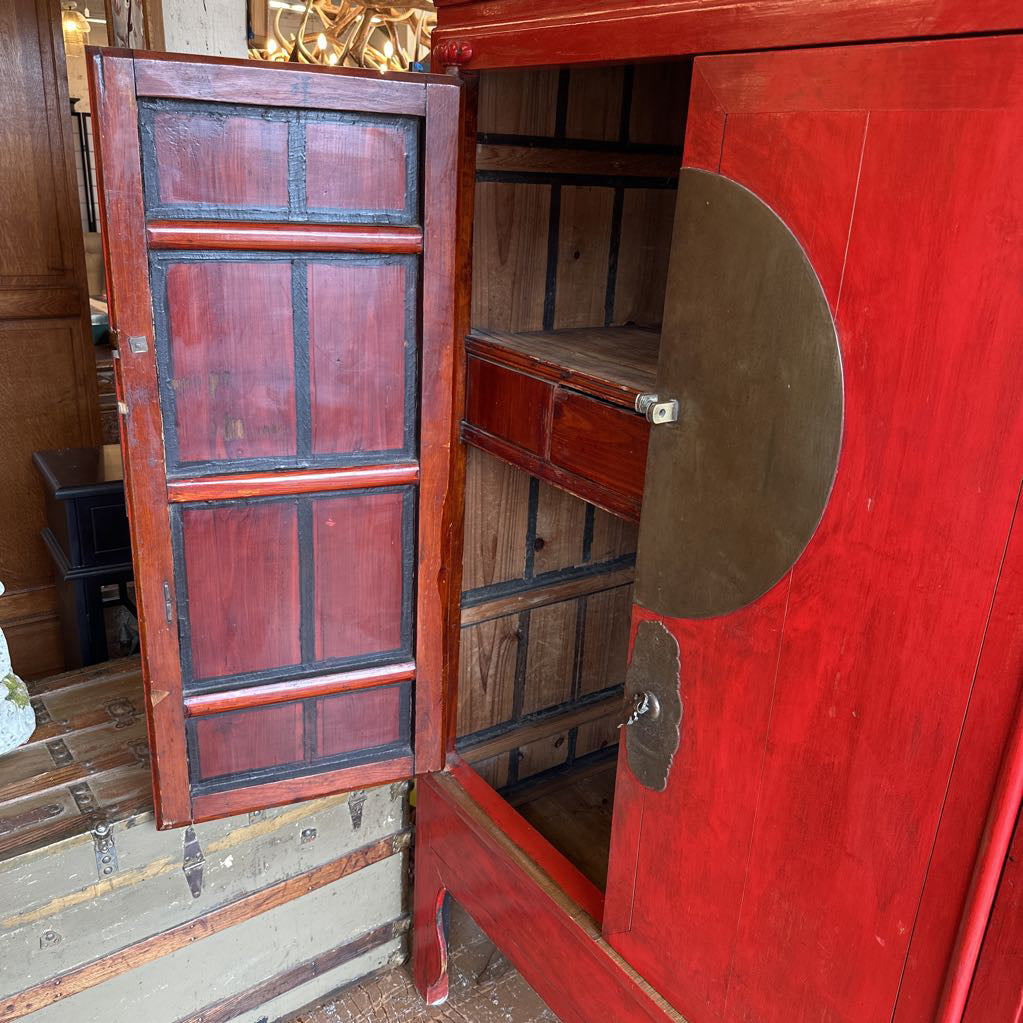 Large Red Asian Cabinet C CABINETS