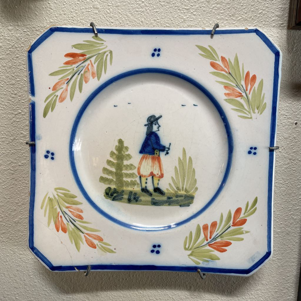 Quimper France Decorative Plate