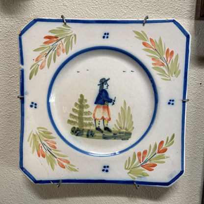 Quimper France Decorative Plate