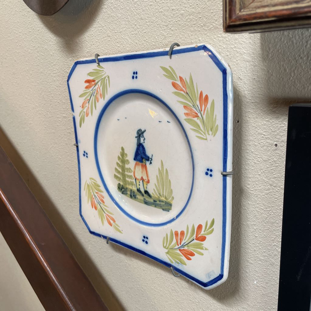 Quimper France Decorative Plate