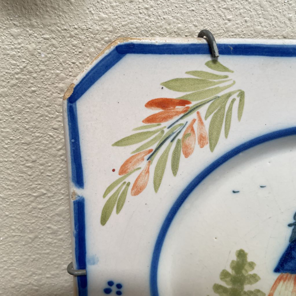 Quimper France Decorative Plate