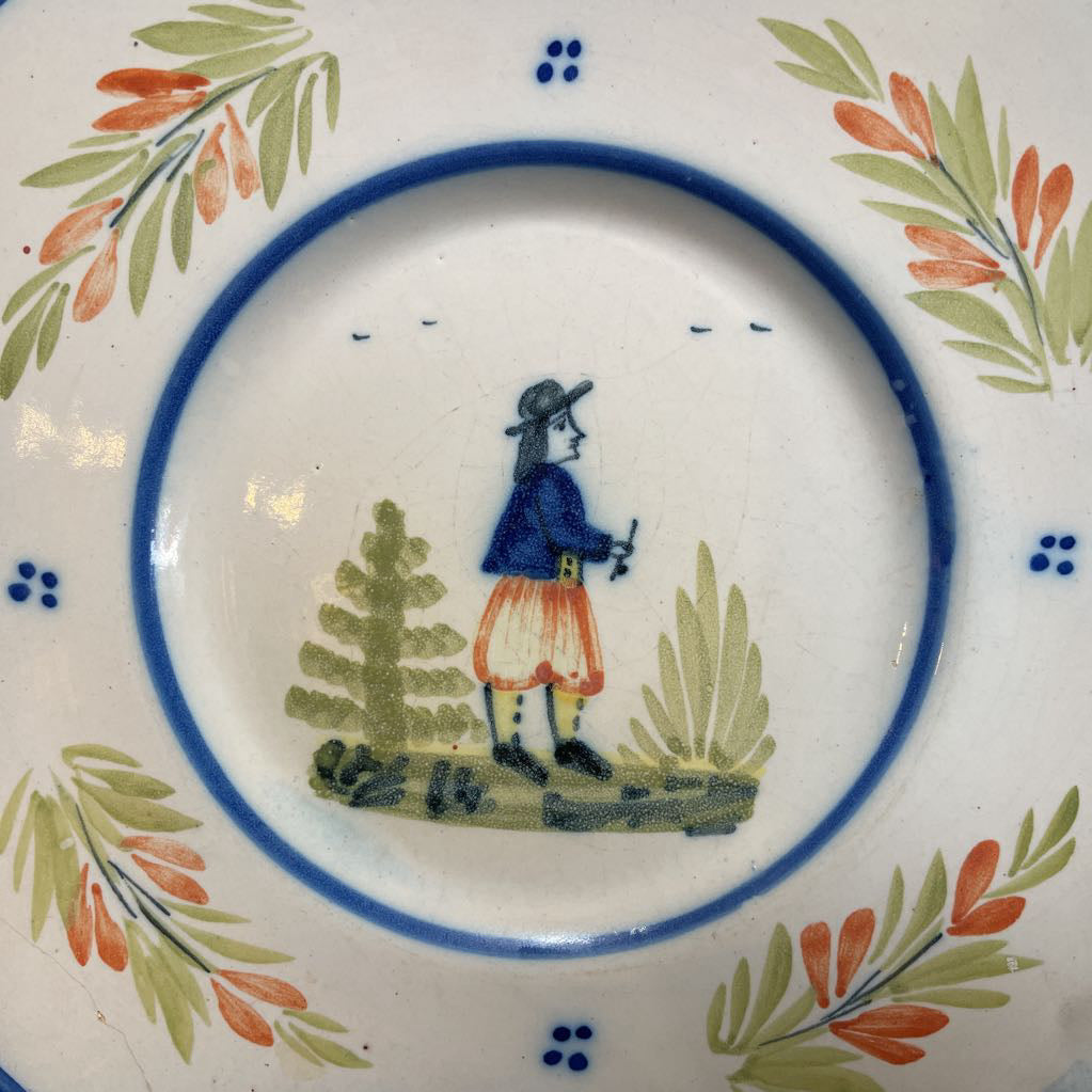 Quimper France Decorative Plate