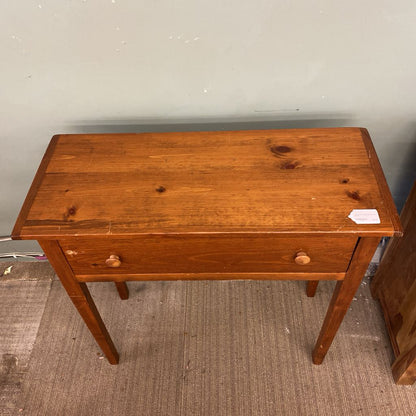 Wood Entry Table w/Drawer (AS IS)