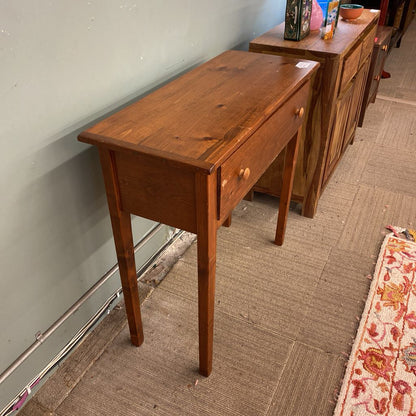 Wood Entry Table w/Drawer (AS IS)