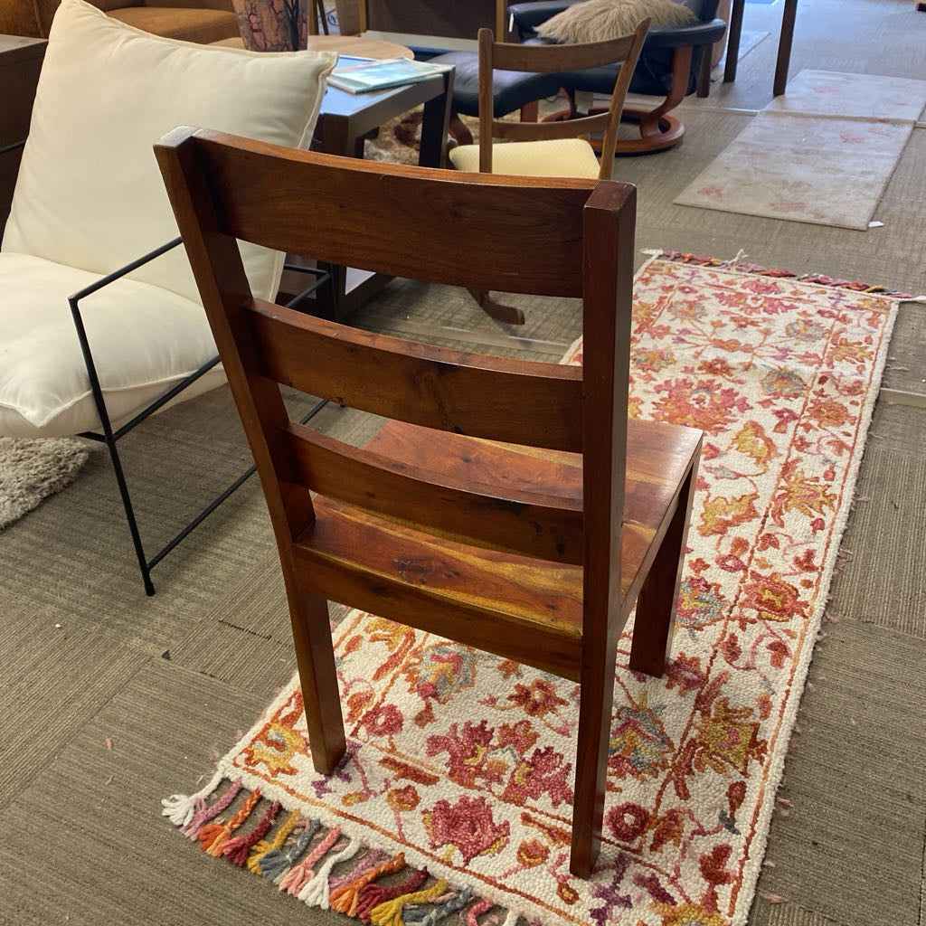 Tropical Hardwood Ladder Back Side Chair