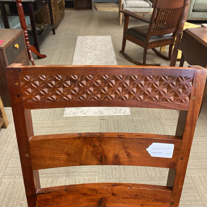 Tropical Hardwood Ladder Back Side Chair