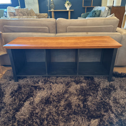 Small Wood Top Media Stand