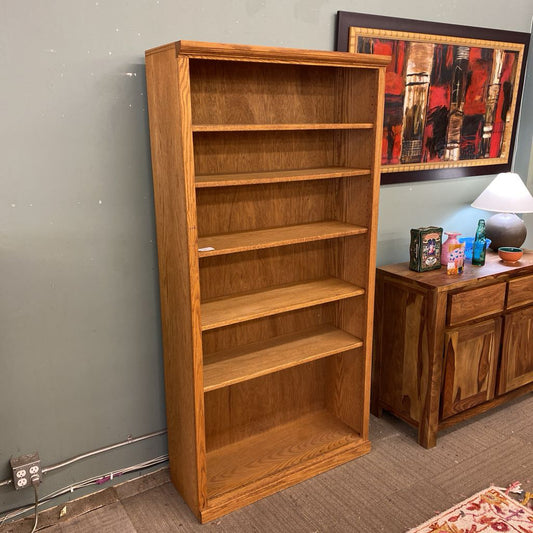 DOUBLE BLUFF DESIGN INC. Oak Bookcase (AS IS)