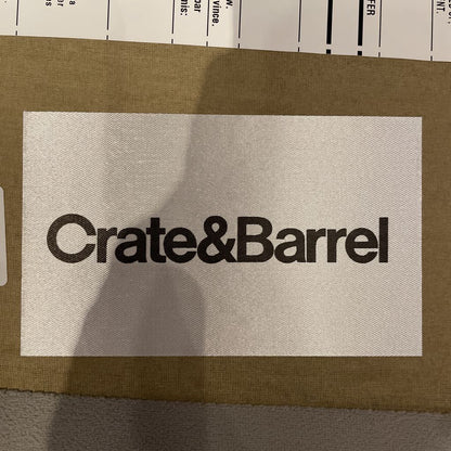 Crate & Barrel Silver Velvet Arm Chair U ACCENT CHAIRS