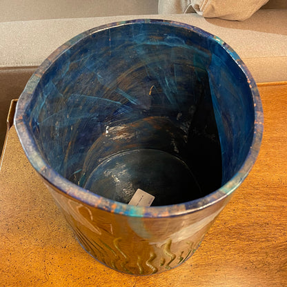 Pottery Tropical Fish Vessel UNIQUE FINDS