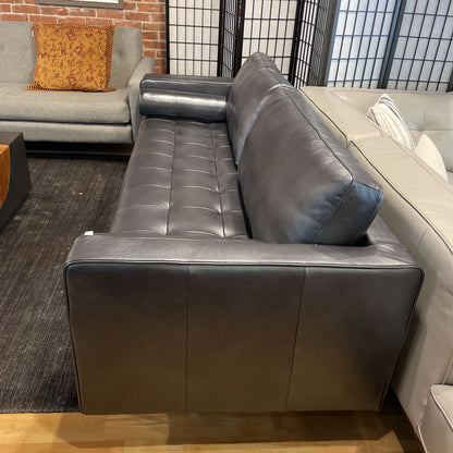 Malmo Cobalt Leather Sofa U SOFAS