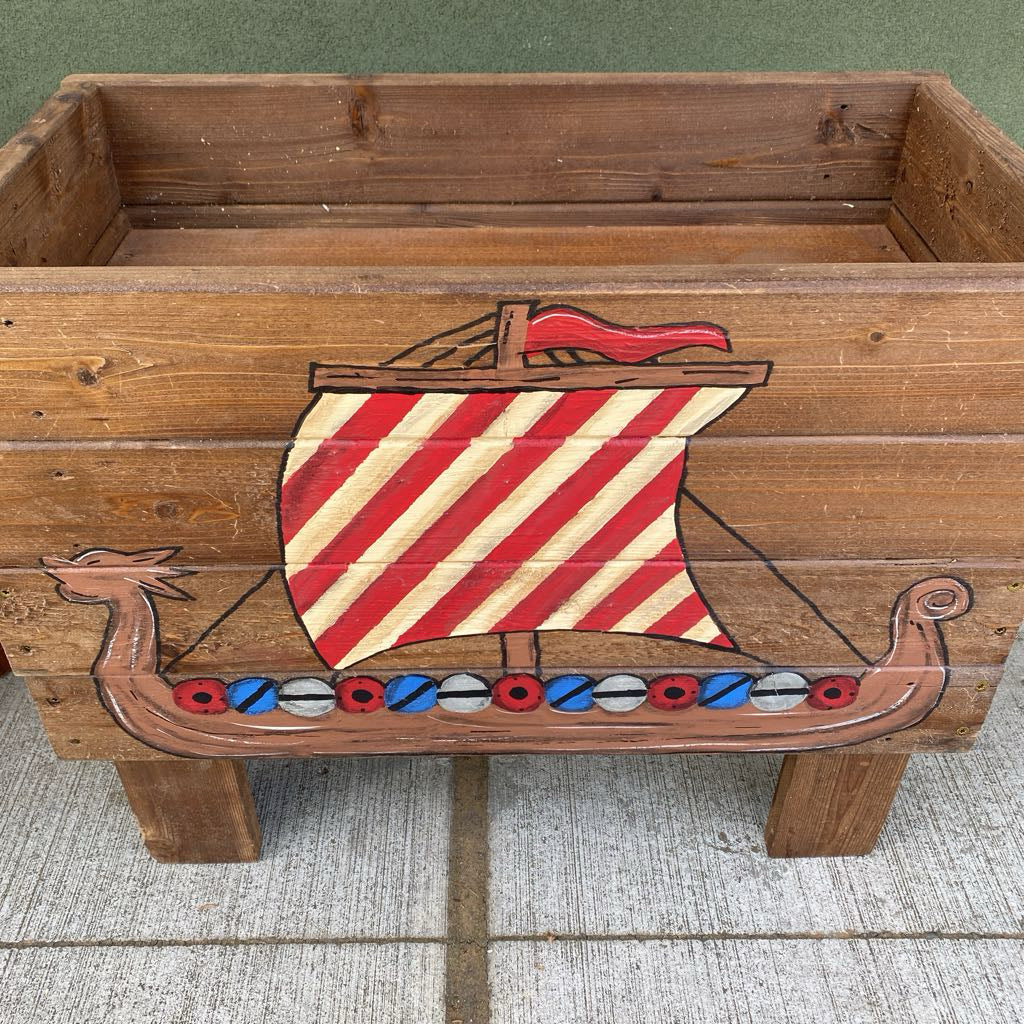 Viking Ship Motif Plater Box