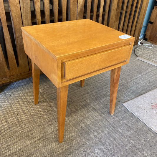 MCM CONANT BALL Blonde Side Table w/Drawers
