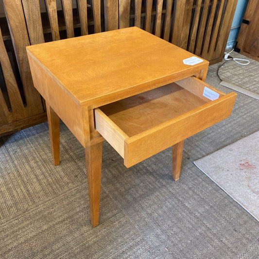 MCM CONANT BALL Blonde Side Table w/Drawers